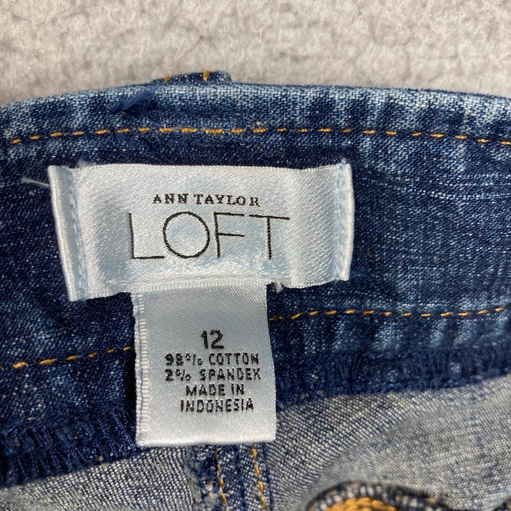 LOFT Blue Denim Bermuda Shorts - Picture 9 of 11